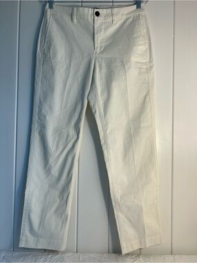 J Crew factory women’s 4 pants off White High Rise Girlfriend Chino j crew pants